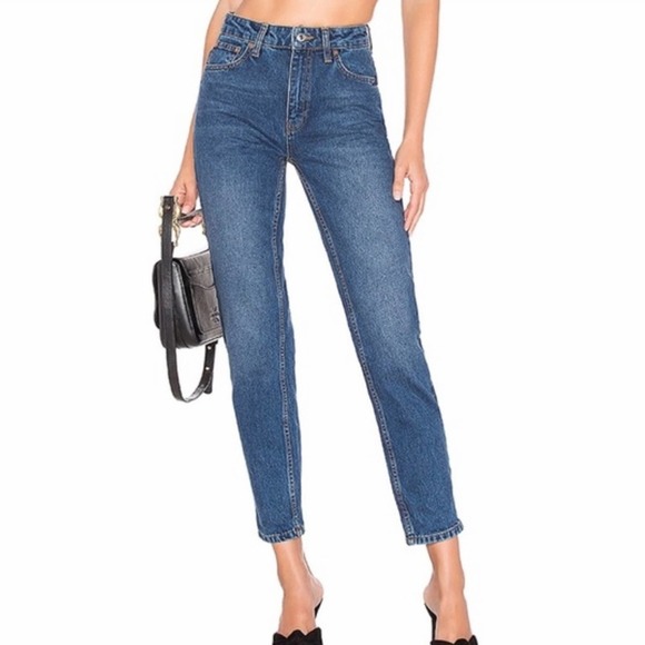Free People‎ We the Free High Rise Mom Jeans. Size 26x27 - Picture 12 of 12
